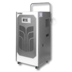 Image of a modern dehumidifier designed for efficient moisture control in homes, offices, and industrial spaces. Sleek design with intuitive controls, showcasing its ability to reduce humidity levels and improve air quality. Ideal for preventing mold, mildew, and allergens by maintaining optimal indoor humidity. A must-have solution for healthier and more comfortable environments.